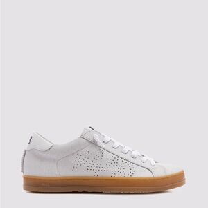 This is a P448 John Deco Cream/White low-top sneaker